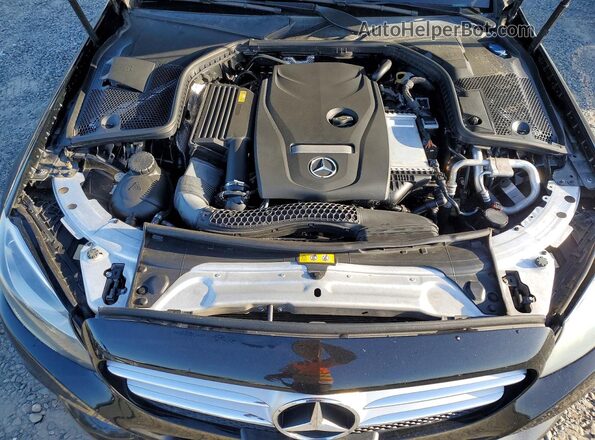 55SWF4JB9JU239113 2018 MERCEDES-BENZ C Black Widok komory silnika