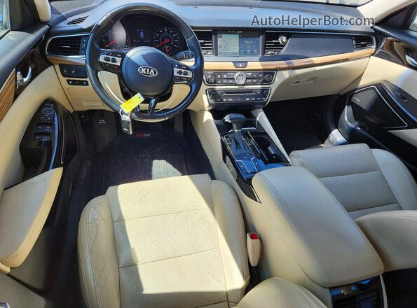 KNALC4J10H5045938 2017 KIA CADENZA White Vista del cuadro de instrumentos