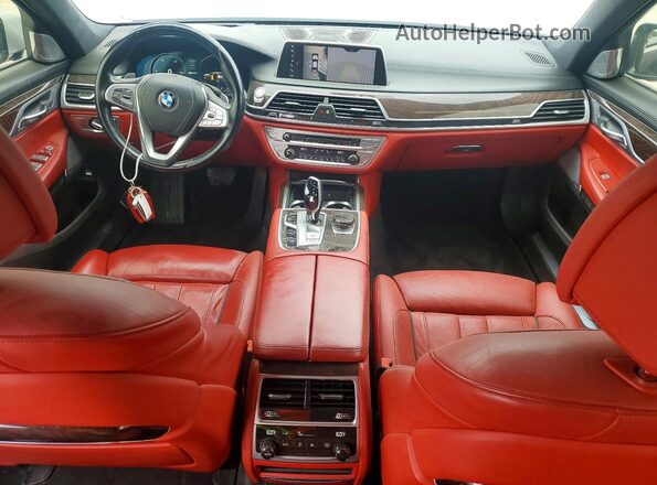 WBA7J2C50JG938391 2018 BMW 7 SERIES Silver Vista del cuadro de instrumentos