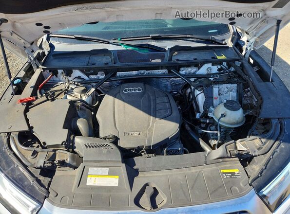 WA1ANAFY5J2135550 2018 AUDI Q5 White Vista de la etiqueta del VIN
