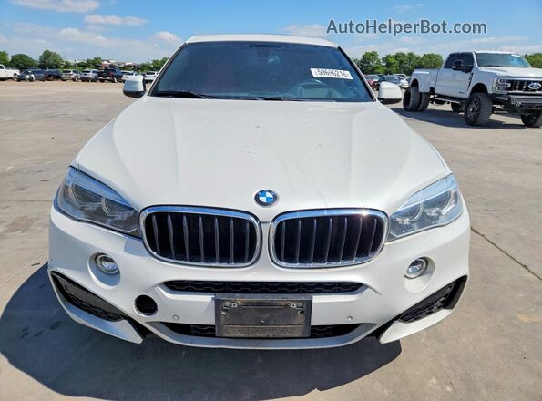 5UXKU2C36H0X46932 2017 BMW X6 Белый Вид сзади