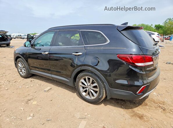 KM8SN4HFXHU197432 2017 HYUNDAI SANTA FE Black Задня права чверть