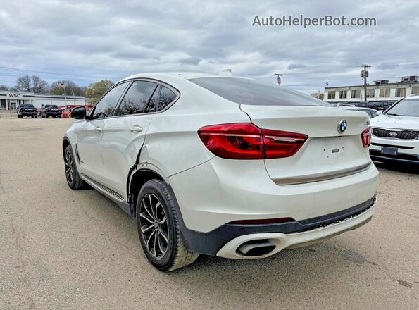 5UXKU6C37H0W38407 2017 BMW X6 White Przód prawy