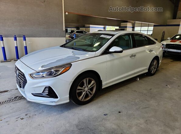 5NPE34AF4JH660649 2018 HYUNDAI SONATA Белый Задняя левая четверть