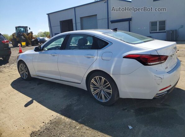 KMHGN4JE0JU247042 2018 GENESIS G80 Белый Задняя правая четверть
