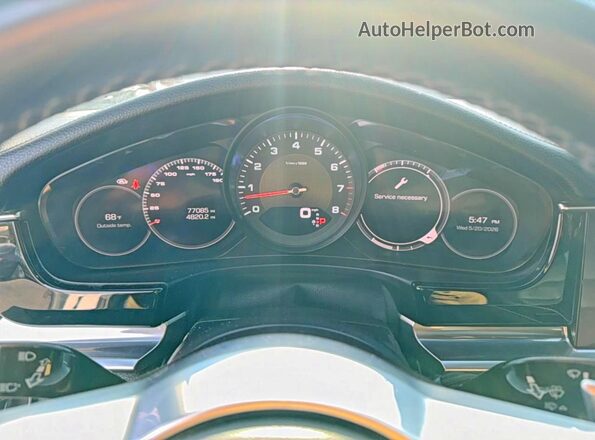 WP0AA2A71HL103883 2017 PORSCHE PANAMERA White Widok zestawu wskaźników