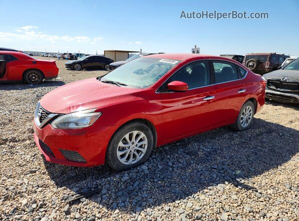 3N1AB7AP1KL610212 2019 NISSAN SENTRA Red Tył lewy
