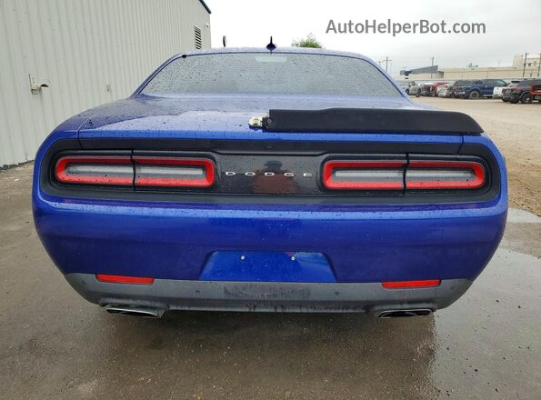2C3CDZFJXJH171426 2018 DODGE CHALLENGER Синий Вид салона спереди