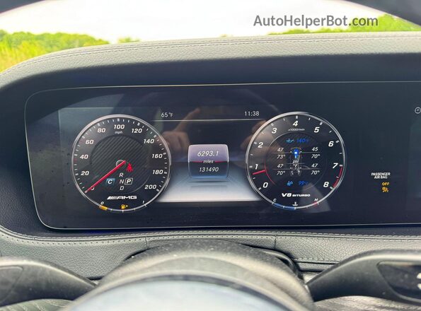 WDDUG8JB8KA453250 2019 MERCEDES-BENZ S Black Vista del cuadro de instrumentos