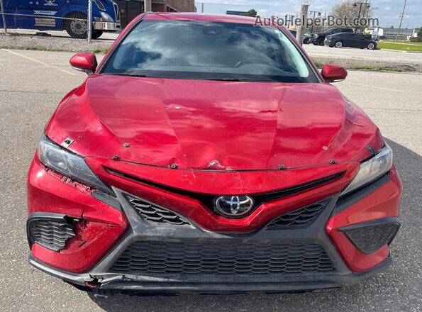 4T1G11AK9NU040137 2022 TOYOTA CAMRY Red 