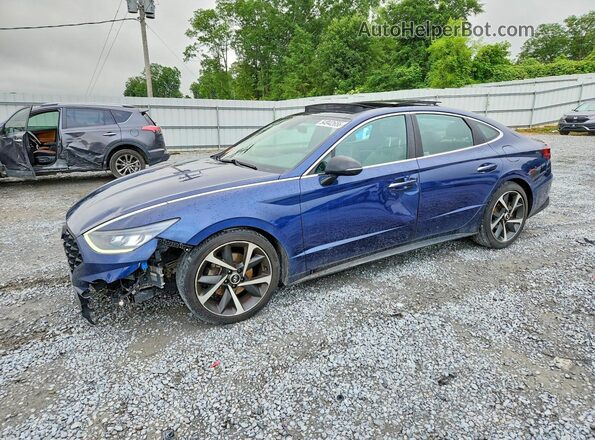 5NPEJ4J28NH133349 2022 HYUNDAI SONATA Blue 