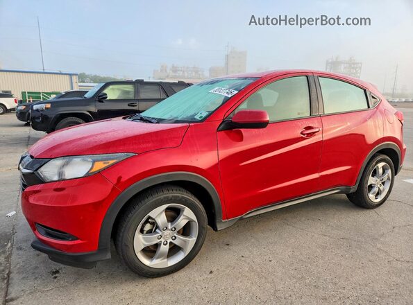 3CZRU5H37HG710182 2017 HONDA HR-V Красный Задняя левая четверть