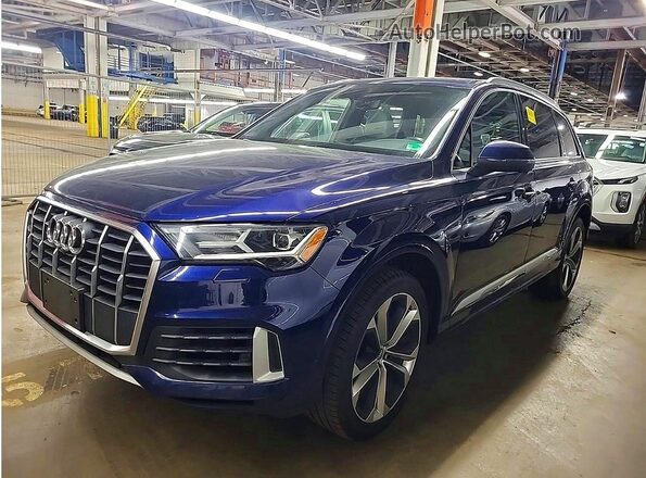WA1LXAF72MD014929 2021 AUDI Q7 Blue Հետևի աջ