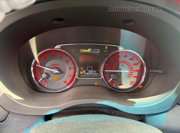 JF1VA1B60H9810770 2017 SUBARU WRX Синий Вид щитка приборов