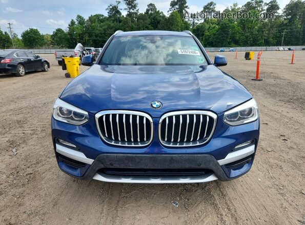 5UXTR9C55JLC77999 2018 BMW X3 Blue 