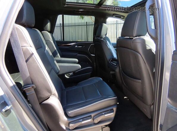 1GYS3BKL3NR289908 2022 CADILLAC ESCALADE Gray Вид салону спереду