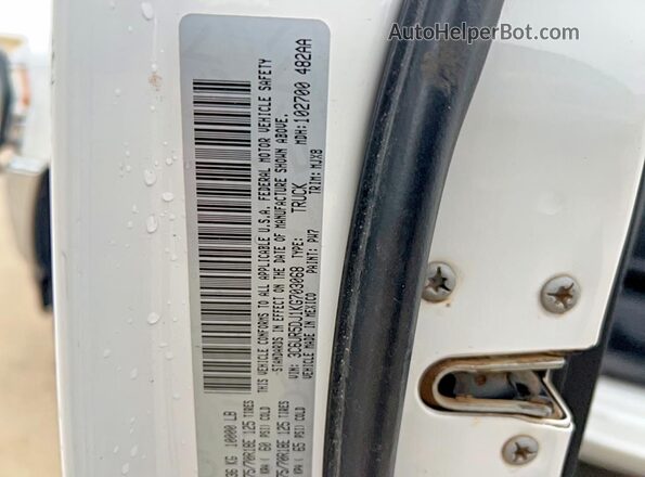 3C6UR5DJ1KG703068 2019 RAM 2500 White 