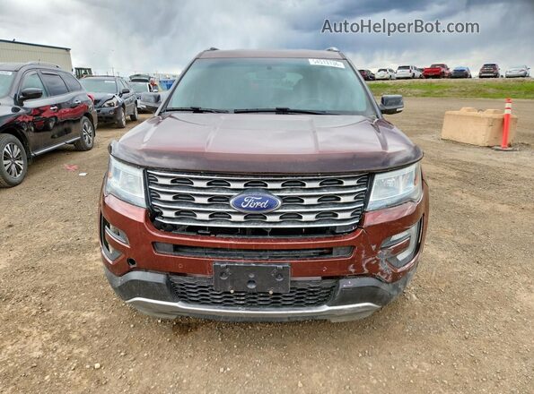 1FM5K8D83GGB13839 2016 FORD EXPLORER Maroon 