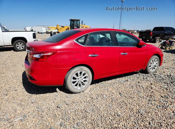 3N1AB7AP1KL610212 2019 NISSAN SENTRA Red Przód prawy
