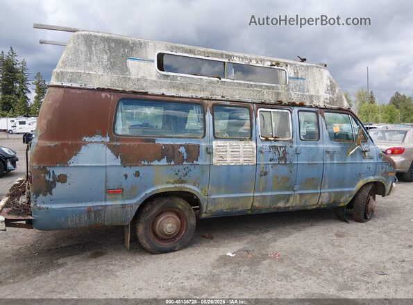 B35BE7K103404     1977 DODGE VAN TR Синий 