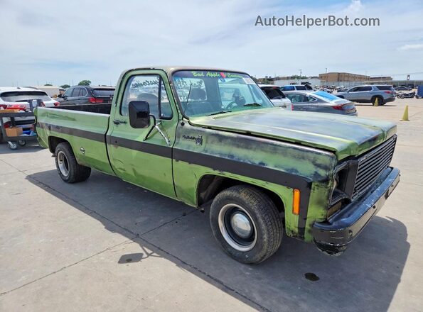 CCL146F303821 1976 CHEVROLET C10 Green Front right