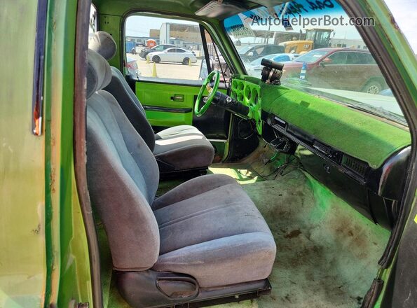 CCL146F303821 1976 CHEVROLET C10 Green Rear seats view