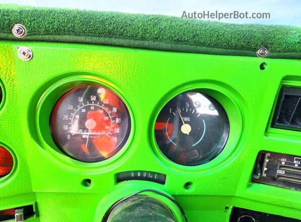 CCL146F303821 1976 CHEVROLET C10 Green Instrument cluster view
