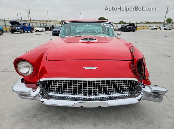 D7FH333820 1957 FORD THUNDERBIRD Red Vista frontal