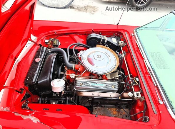 D7FH333820 1957 FORD THUNDERBIRD Red Vista interior trasera