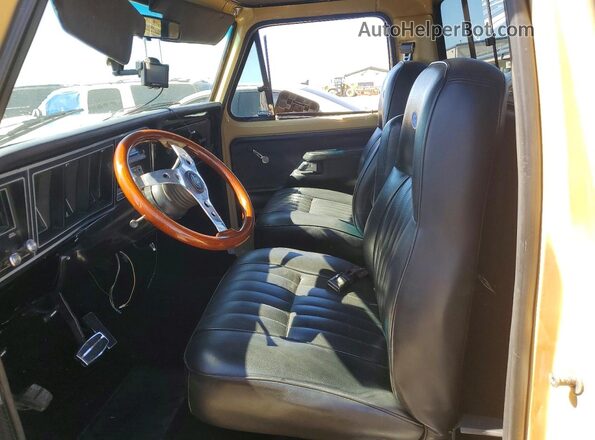 F10BNBC3094 1978 FORD F100 Beige Вид салону спереду