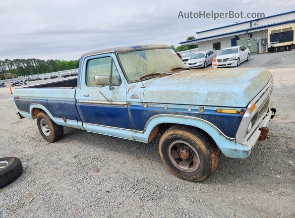 F15JNY31801 1977 FORD F150 Blue 