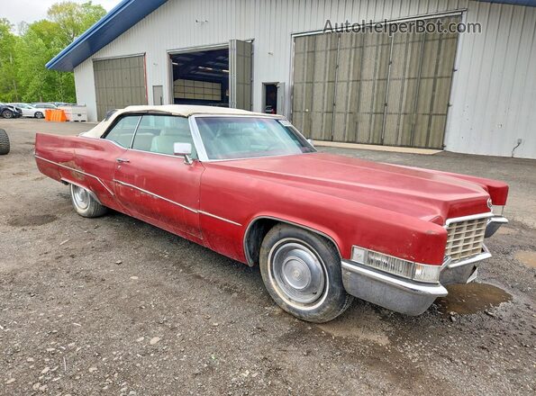 F9122030 1969 CADILLAC DEVILLE Темно-бордовый Передняя правая четверть