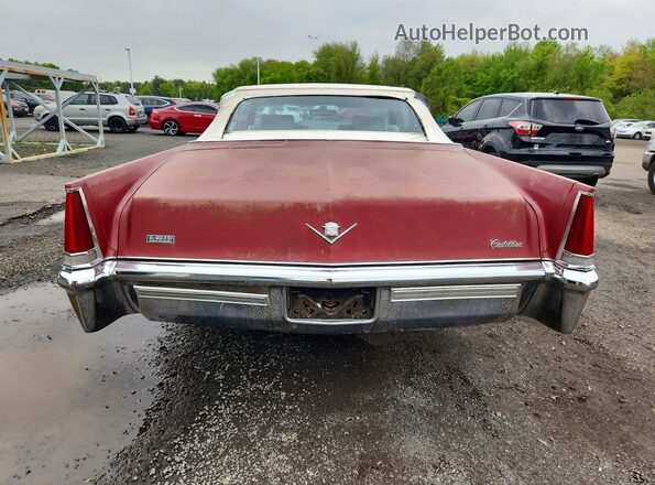 F9122030 1969 CADILLAC DEVILLE Темно-бордовый Вид сзади