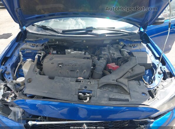 JA32U2FU6HU009100 2017 MITSUBISHI LANCER Blue Вид ззаду
