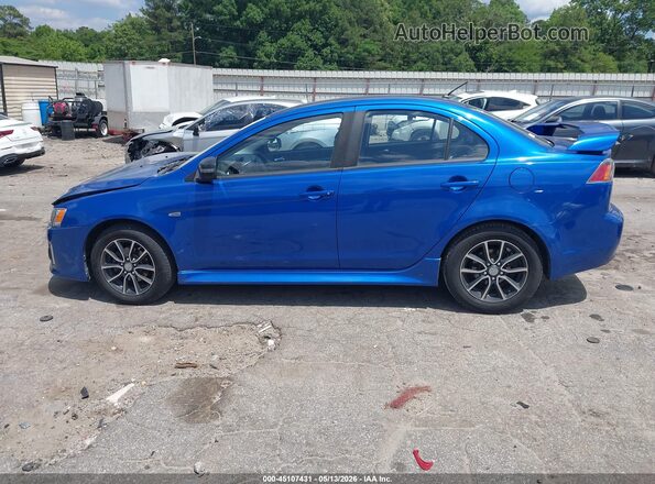 JA32U2FU6HU009100 2017 MITSUBISHI LANCER Blue Вид задньої частини салону