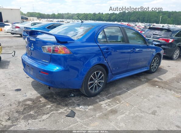 JA32U2FU6HU009100 2017 MITSUBISHI LANCER Blue Задня права чверть