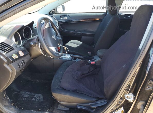 JA32U2FU8HU006344 2017 MITSUBISHI LANCER Black Front interior view