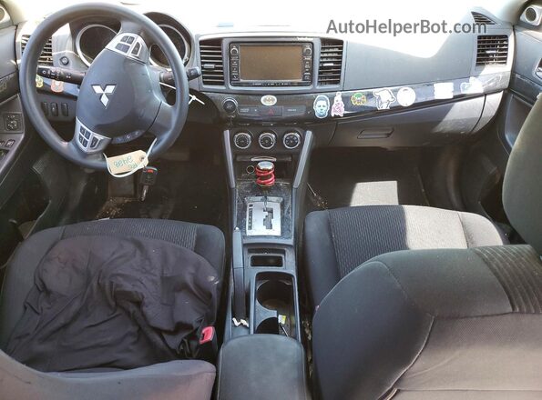 JA32U2FU8HU006344 2017 MITSUBISHI LANCER Black Dashboard view