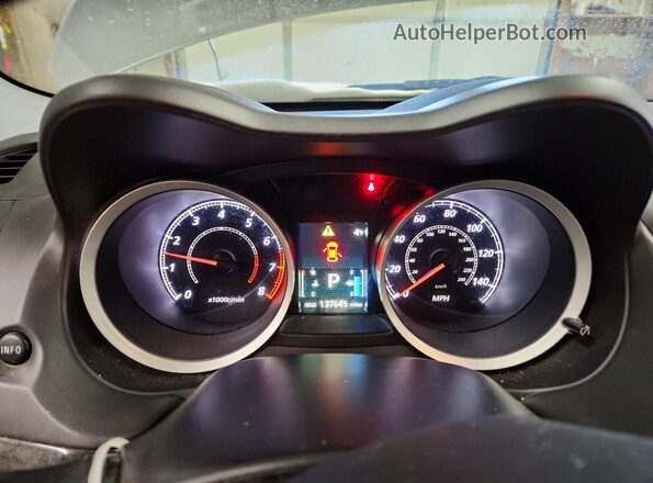 JA32U2FUXGU010586 2016 MITSUBISHI LANCER Gray Widok zestawu wskaźników