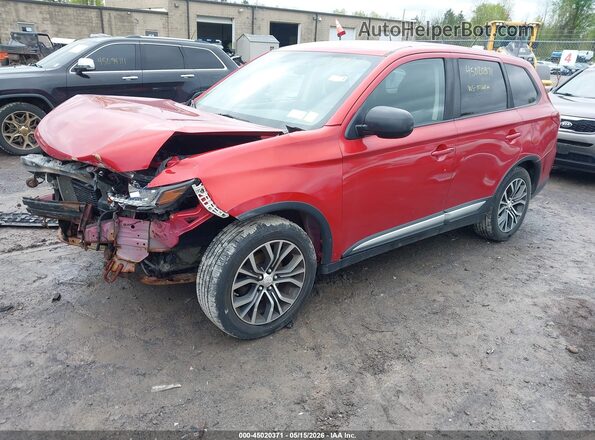 JA4AD2A39GZ030613 2016 MITSUBISHI OUTLANDER Red Առջևի ձախ երեք քառորդ տեսարան
