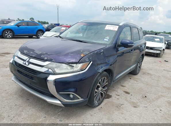 JA4AD3A34JZ065864 2018 MITSUBISHI OUTLANDER Blue Առջևի ձախ երեք քառորդ տեսարան