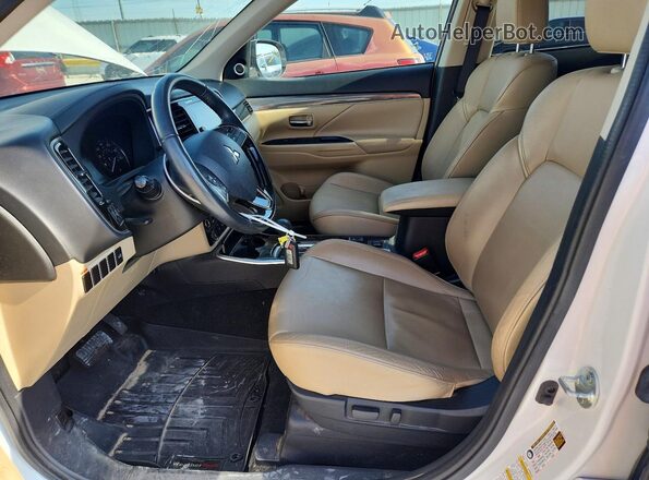 JA4AD3A34KZ007710 2019 MITSUBISHI OUTLANDER White წინა სალონის ხედი