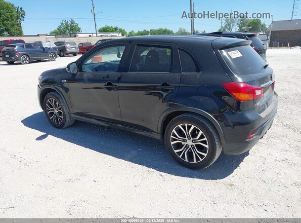 JA4AP3AU0KU018085 2019 MITSUBISHI OUTLANDER SPORT Черный Задняя левая четверть