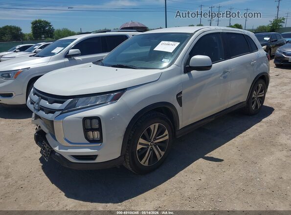 JA4AP3AU1LU022180 2020 MITSUBISHI OUTLANDER SPORT White წინა მარცხენა ხედი სამი მეოთხედიდან