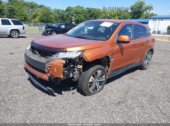JA4AP3AU2LU007266 2020 MITSUBISHI OUTLANDER SPORT Orange წინა მარცხენა ხედი სამი მეოთხედიდან