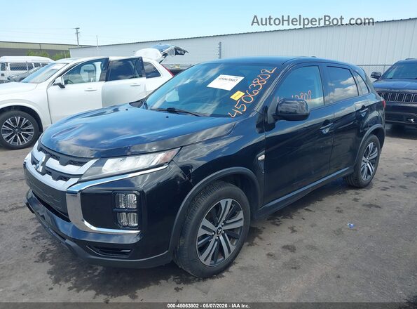 JA4AP3AU3LU017157 2020 MITSUBISHI OUTLANDER SPORT Black Передня ліва чверть