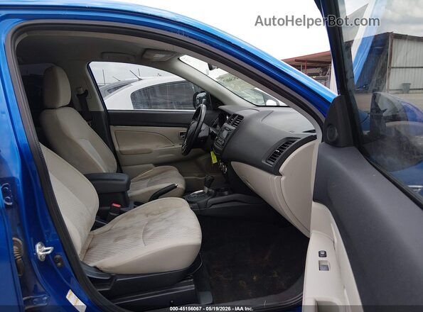 JA4AP3AU4HZ042126 2017 MITSUBISHI OUTLANDER SPORT Blue წინა სალონის ხედი