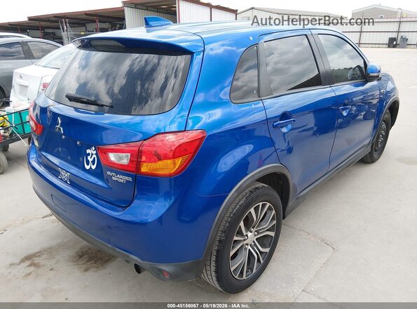 JA4AP3AU4HZ042126 2017 MITSUBISHI OUTLANDER SPORT Blue უკანა მარჯვენა