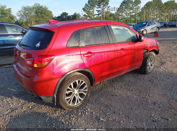 JA4AP3AU4HZ049562 2017 MITSUBISHI OUTLANDER SPORT Красный Задняя правая четверть