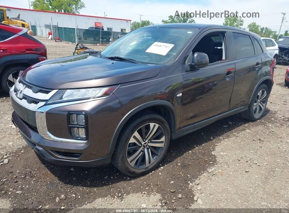 JA4AP3AU6LU002877 2020 MITSUBISHI OUTLANDER SPORT Серый Передняя левая четверть